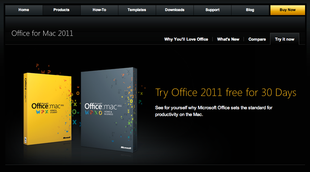 microsoft office for mac 2011 free 30-day trial